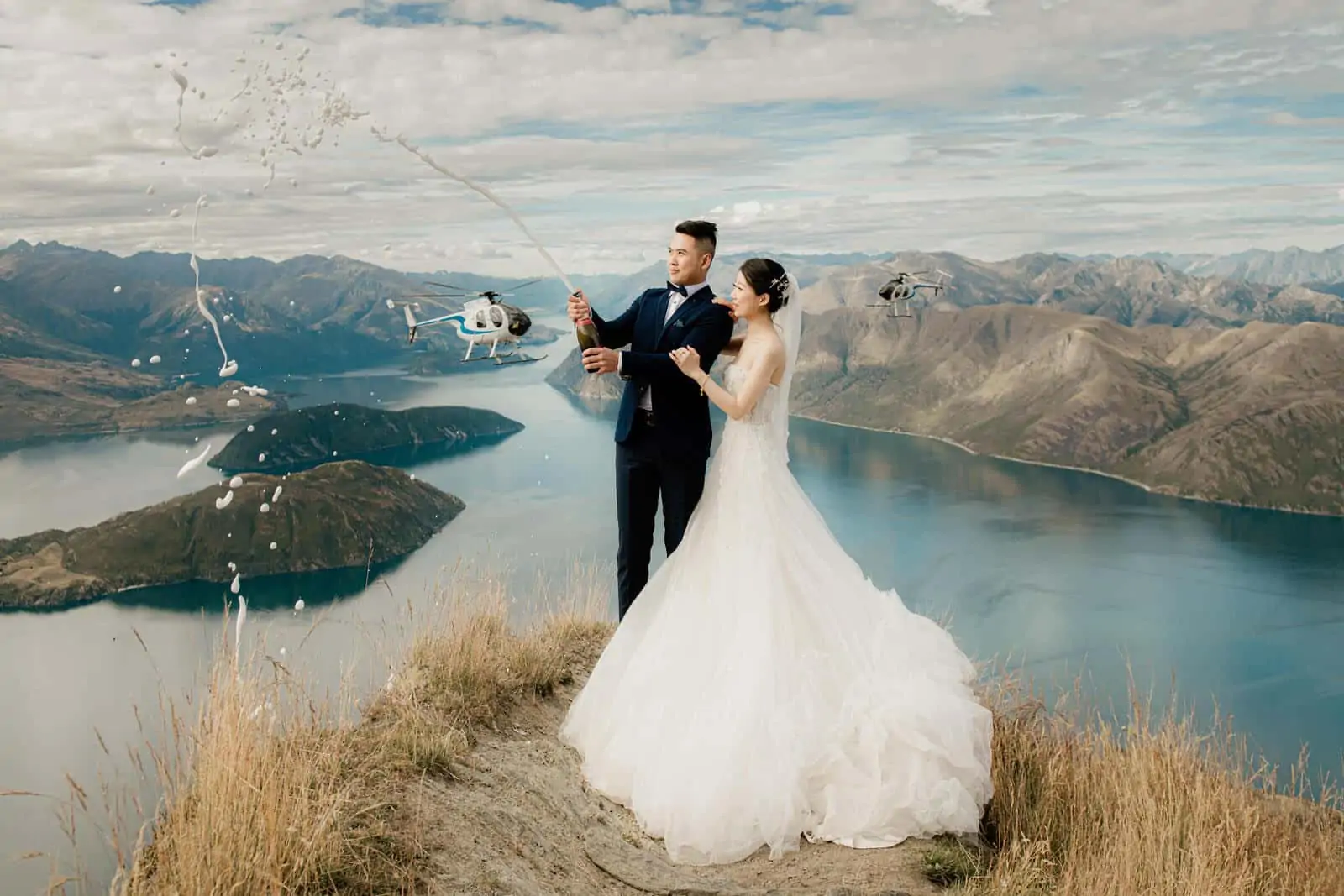 Vannak & Sabrina's Wanaka Coromandel Peak NZ Pre-Wedding Shoot