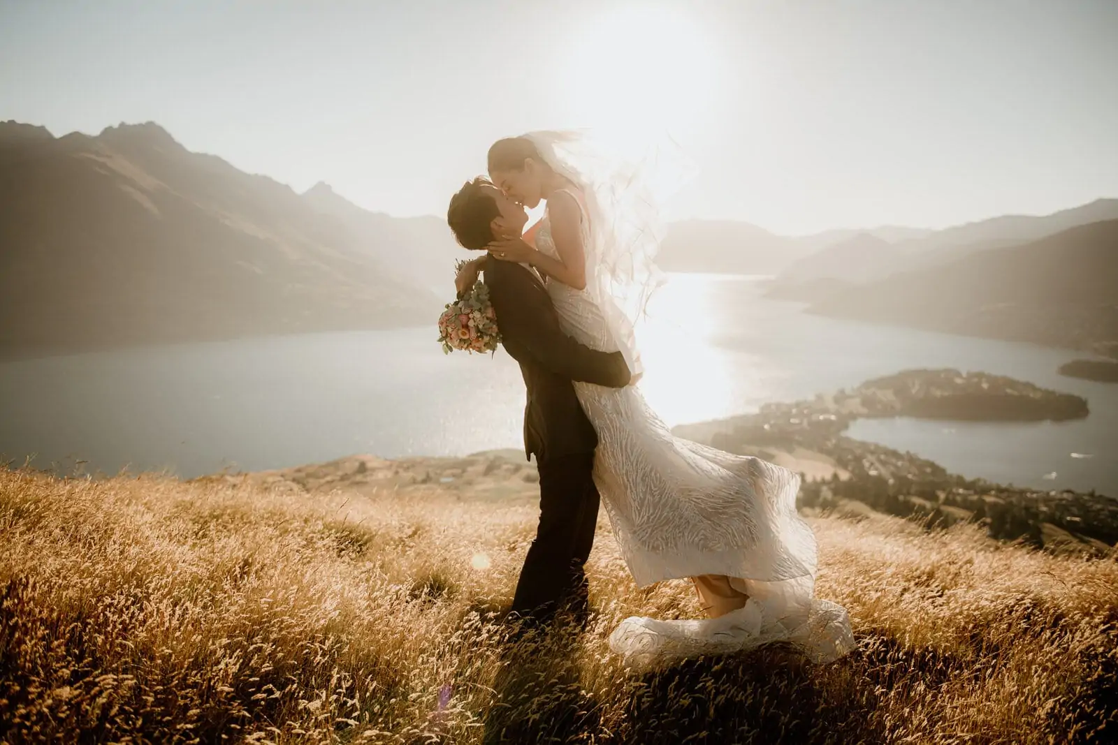 Julia & Min's Queenstown NZ Heli Pre-Wedding Shoot