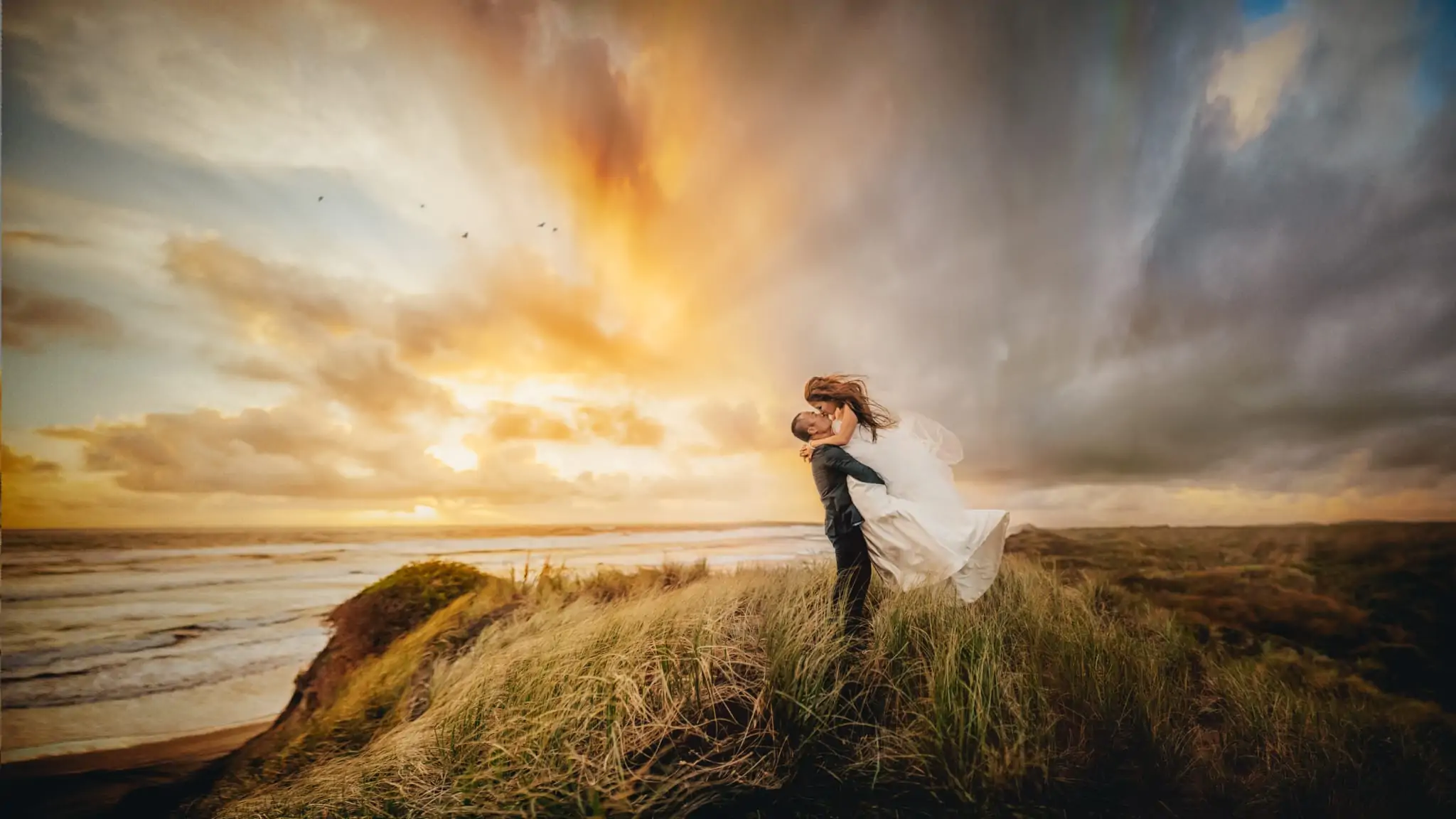 May & Danny's Muriwai Auckland NZ Pre-Wedding Shoot - New Zealand Wedding Photographer