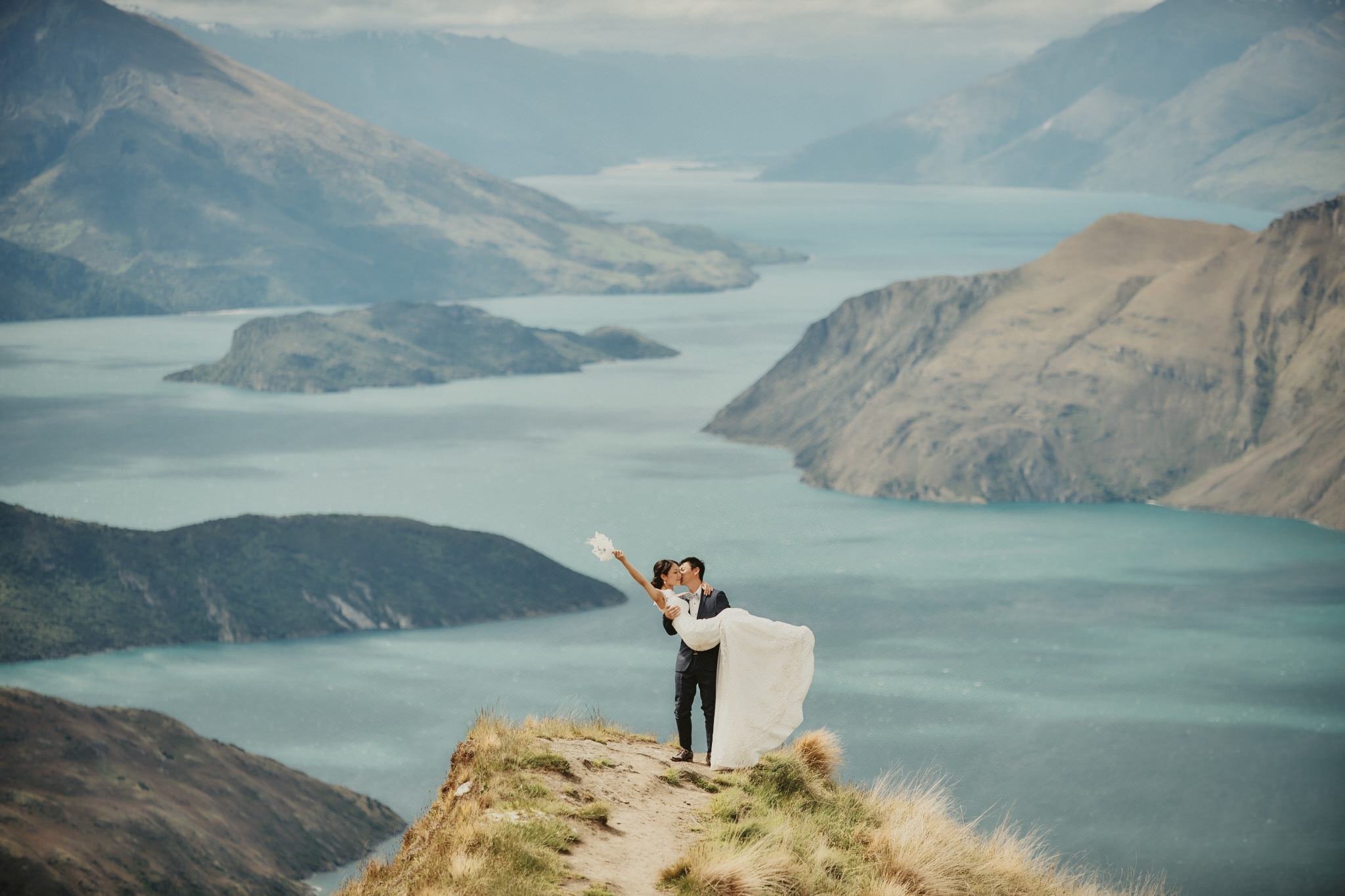 Misato & Tsuyoshi's NZ Coromandel Peak Pre-Wedding Shoot