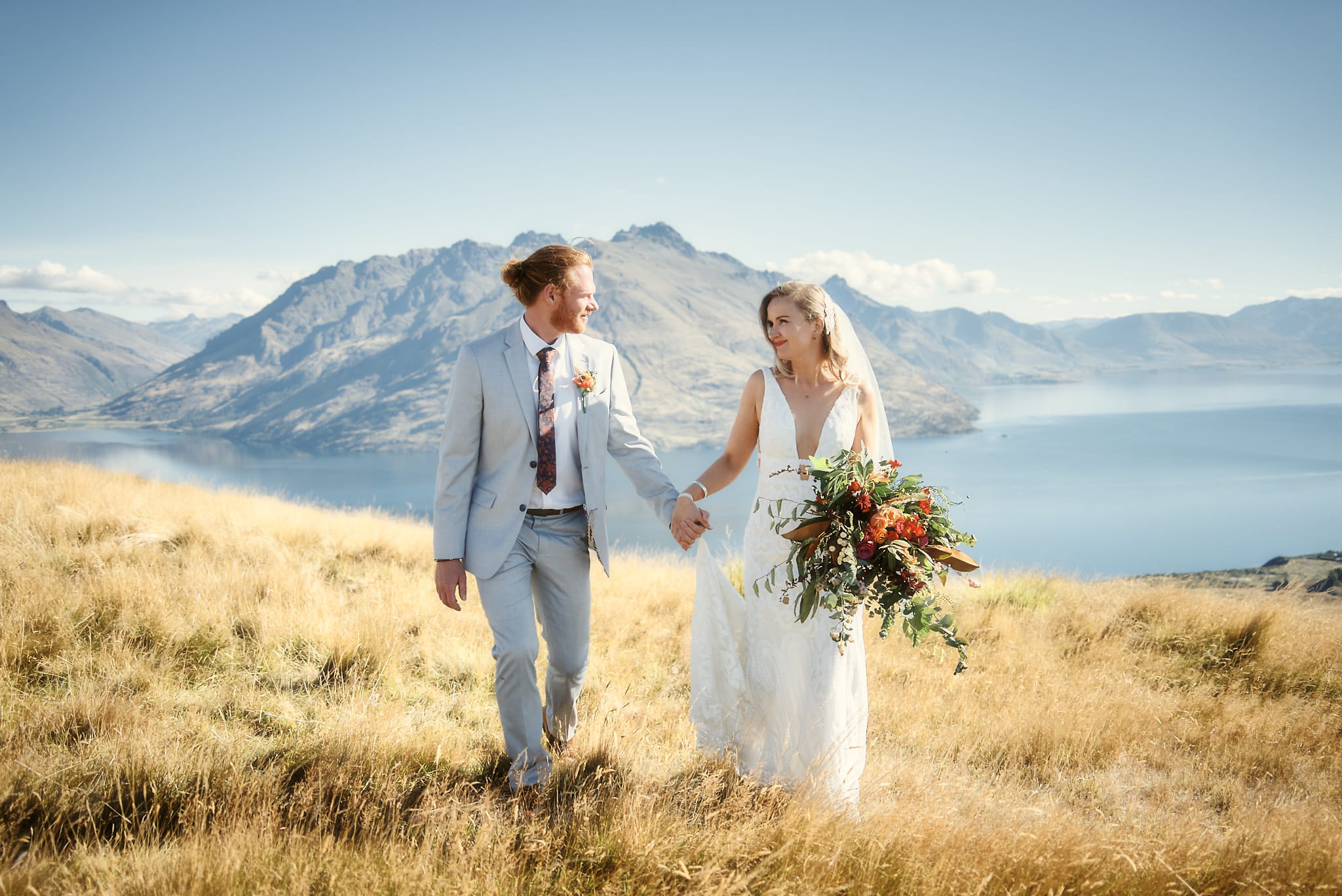 Emma & Cam's Cecil Peak NZ Heli-Wedding Elopement