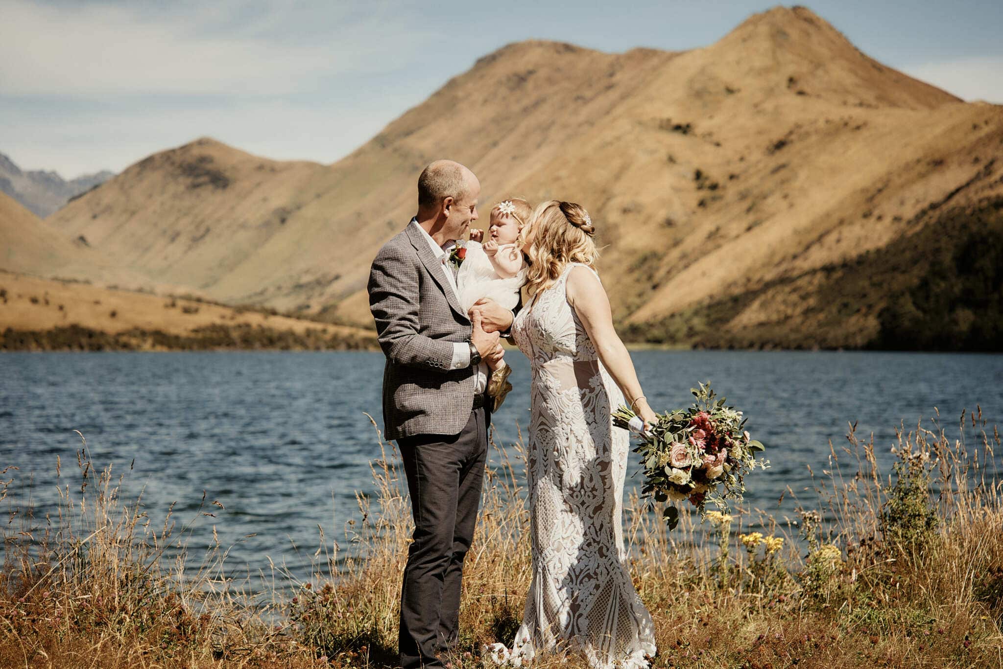 Lianne & Kristof's Moke Lake Queenstown NZ Elopement Wedding - New Zealand Wedding Photographer