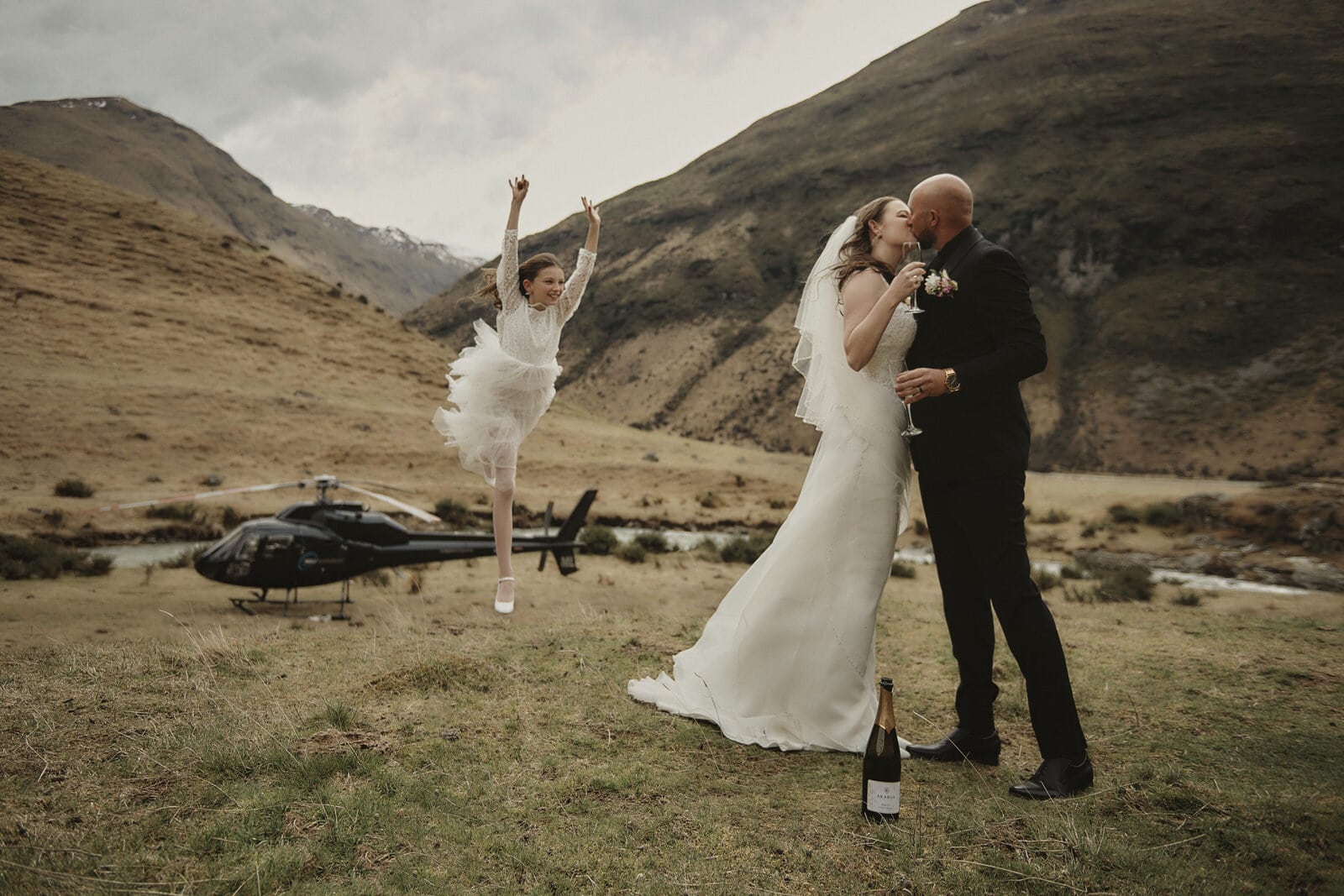Erica & Vinny's Queenstown NZ Heli-Wedding Elopement