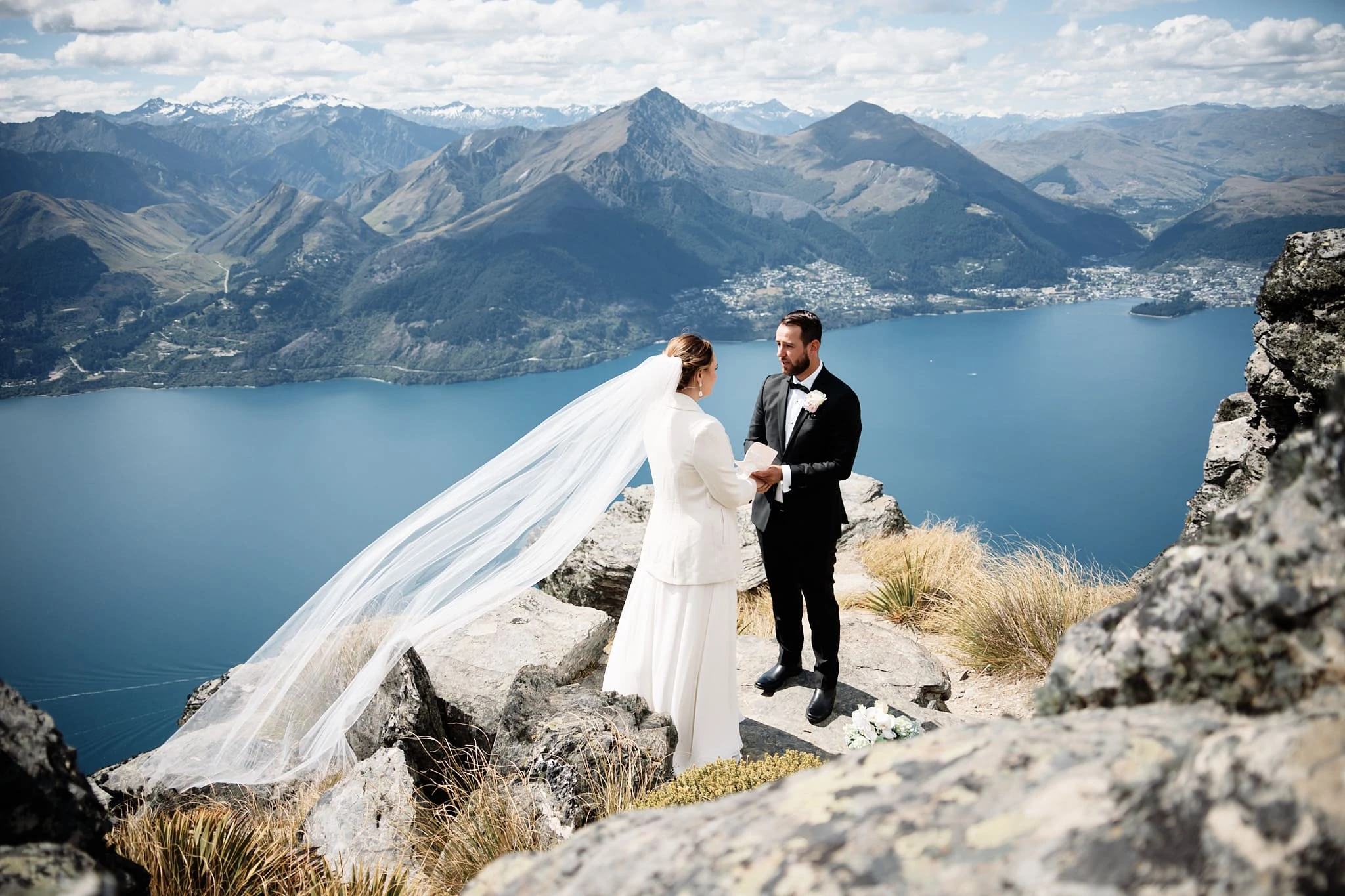 queenstown cecil peak heli wedding elopement photographer nz new zealand