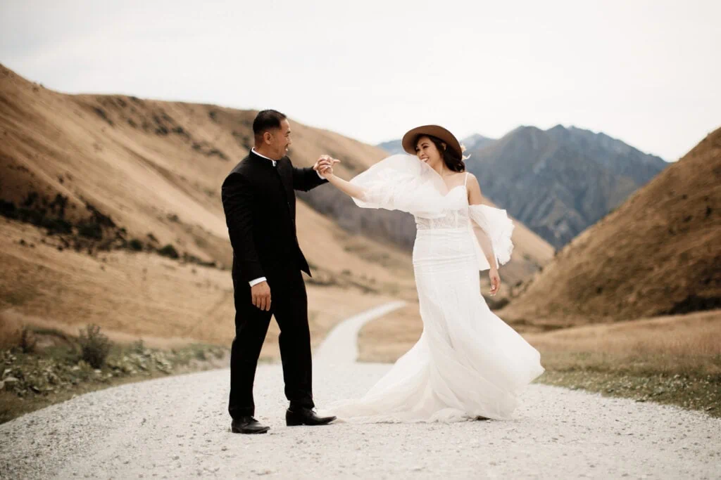 Nhi & Nicholas’ Queenstown NZ Cecil Peak Pre-Wedding Shoot