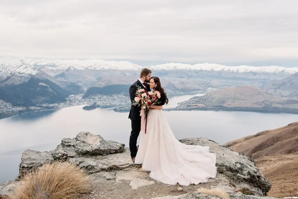 Alana & Andrew’s Queenstown NZ, Cecil Peak Heli Wedding Elopement