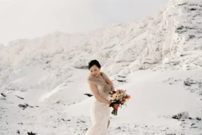 queenstown heli wedding elopement snow remarkables wedding photographer nz 1