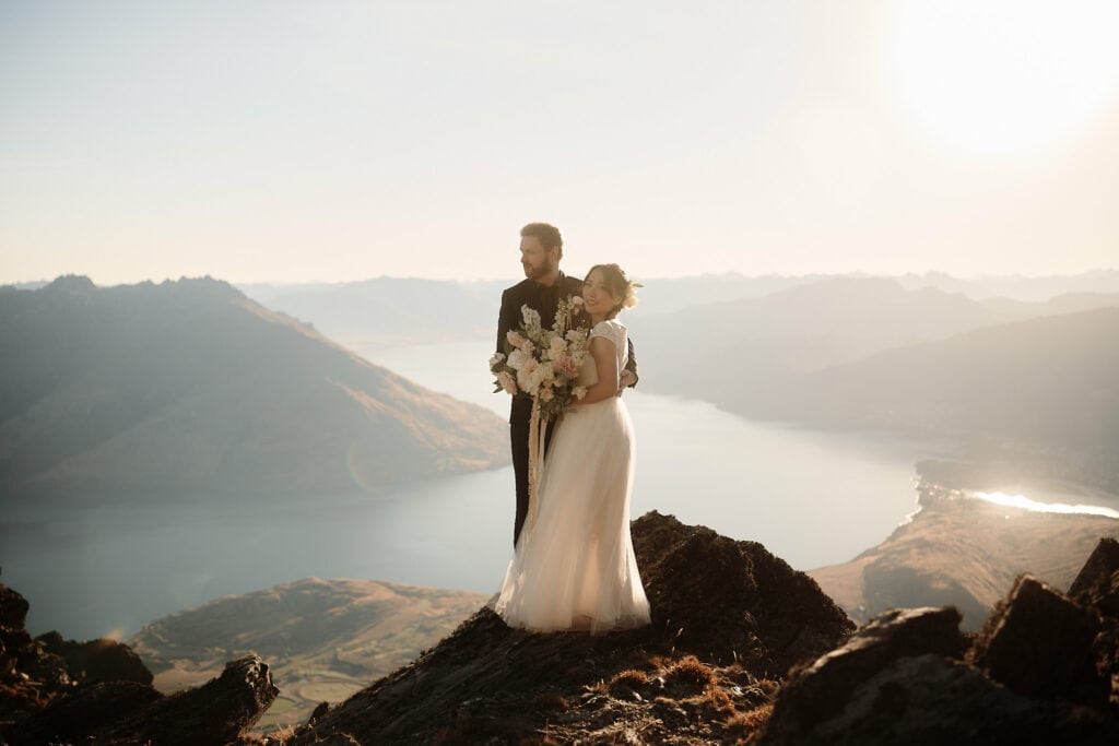 Yoko & Andrew’s Queenstown NZ Helicopter Pre-Wedding Shoot