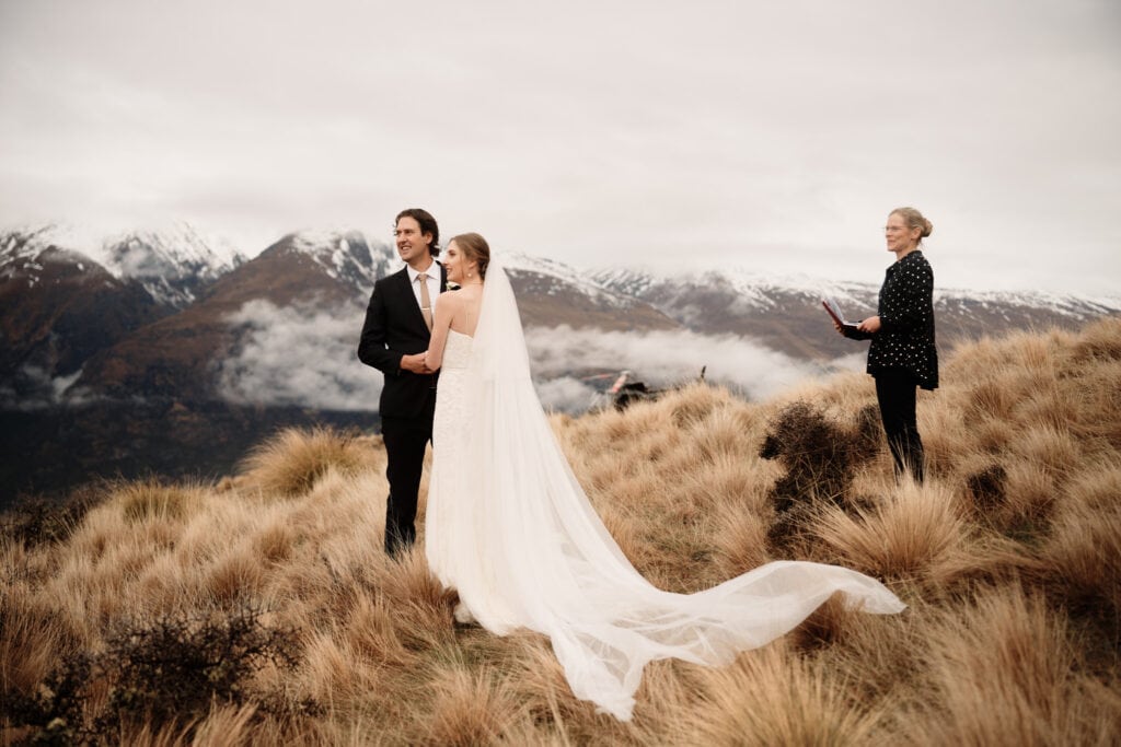 Hannah & Ross’s Queenstown NZ, Cecil Peak Elopement Heli Wedding Photography