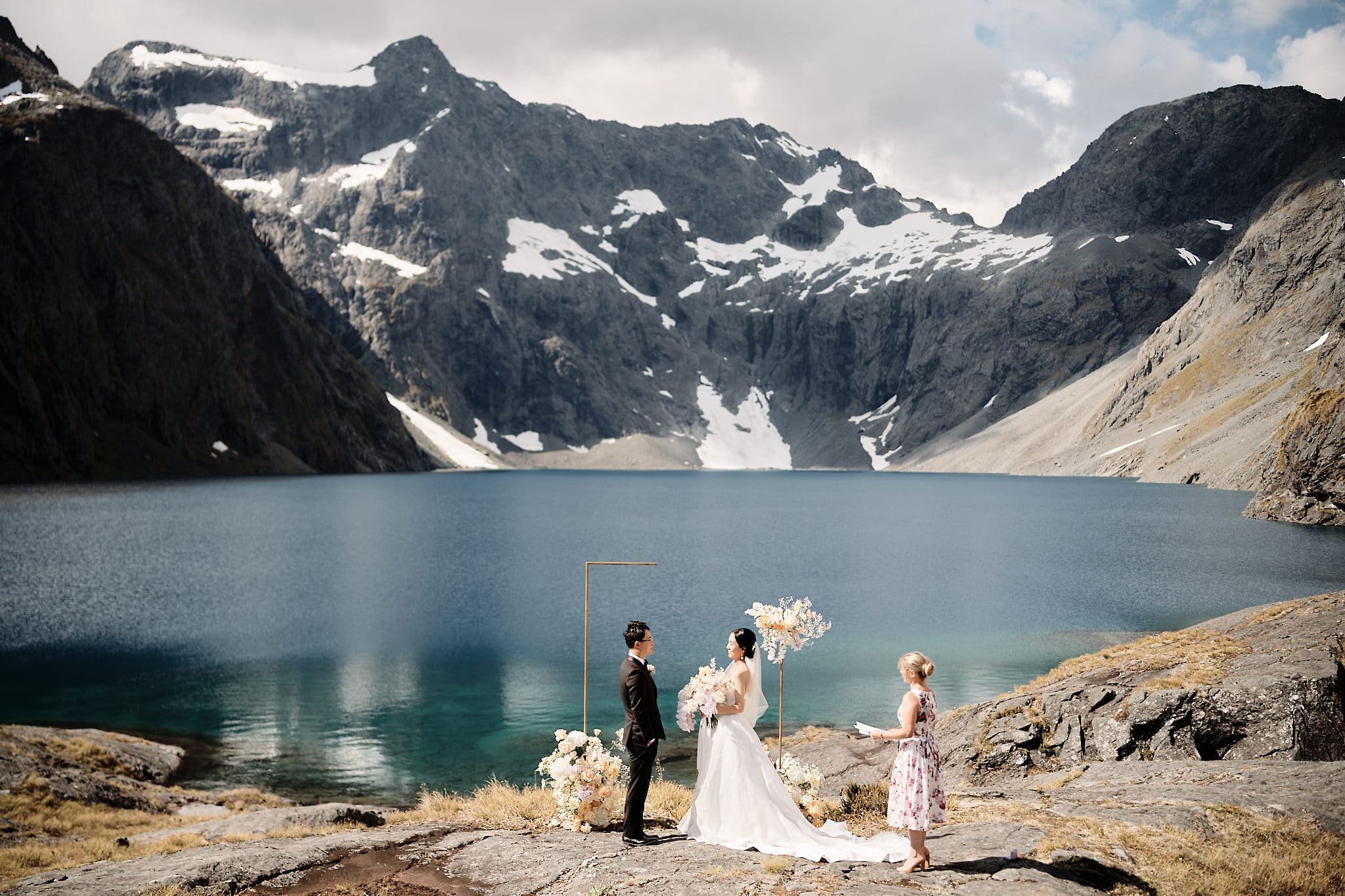lake erskine heli wedding elopement photographer nz queenstown new zealand