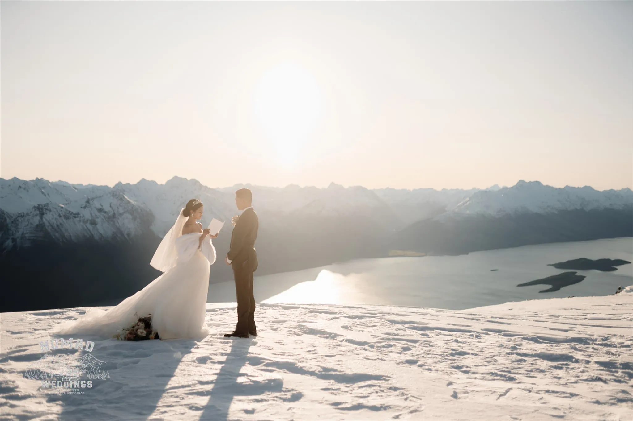 Queenstown New Zealand Heli Wedding Elopement Photographer Videographer Mt Creighton HeliWorks Andrew Bell