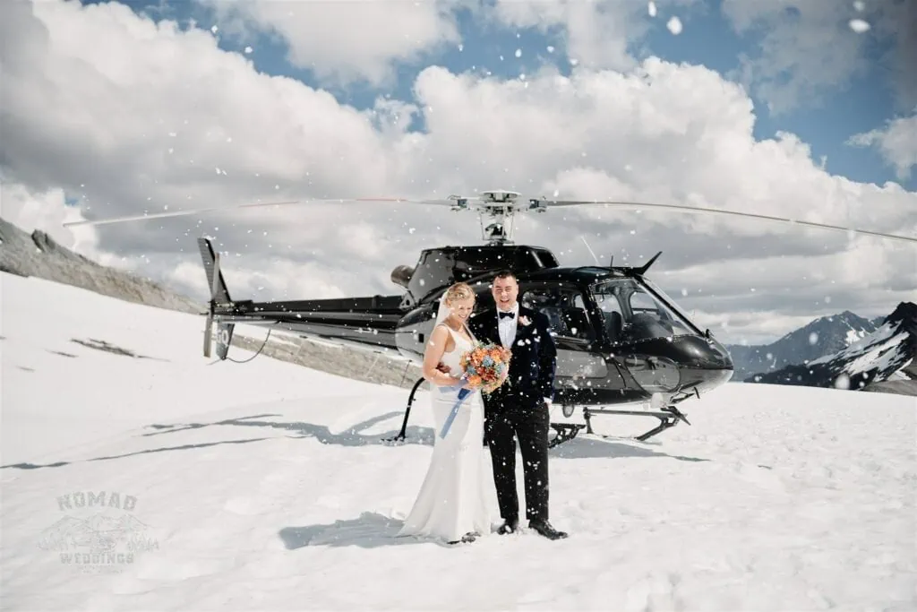 Cheyenne & Tyson | Heli Elopement Wedding at Lake Erskine, Queenstown