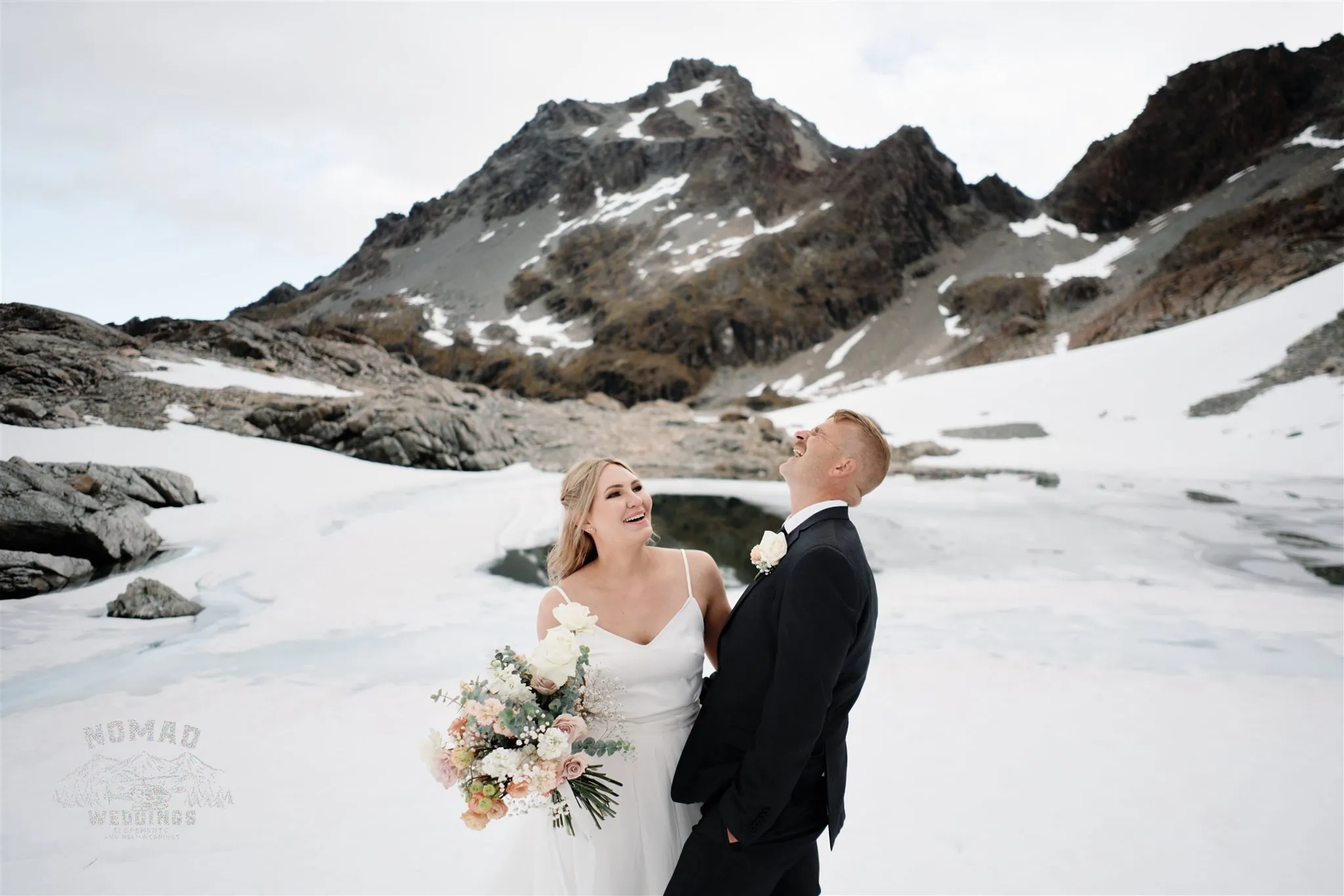 Queenstown New Zealand Heli Elopement  Wedding Elopement Wedding Photographer The Ledge on Cecil Peak jpg.
