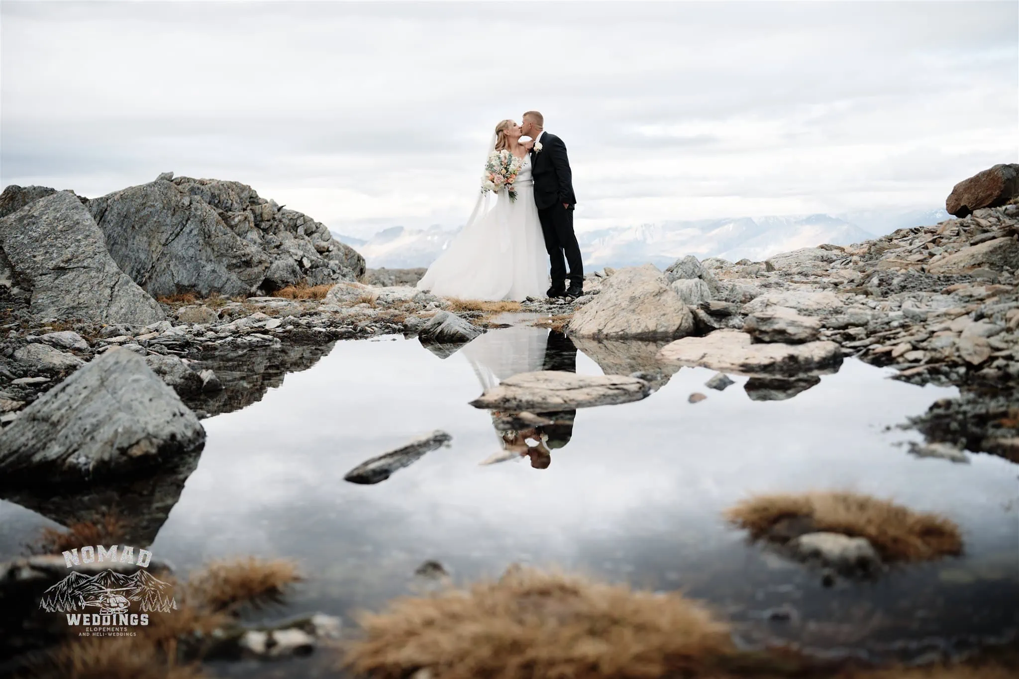 Queenstown New Zealand Heli Elopement  Wedding Elopement Wedding Photographer The Ledge on Cecil Peak jpg.
