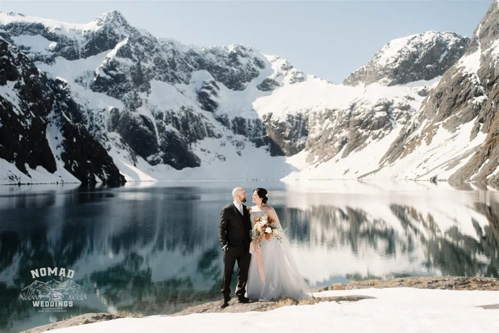 Zoe & Stuart | Heli Elopement Wedding at Lake Erskine