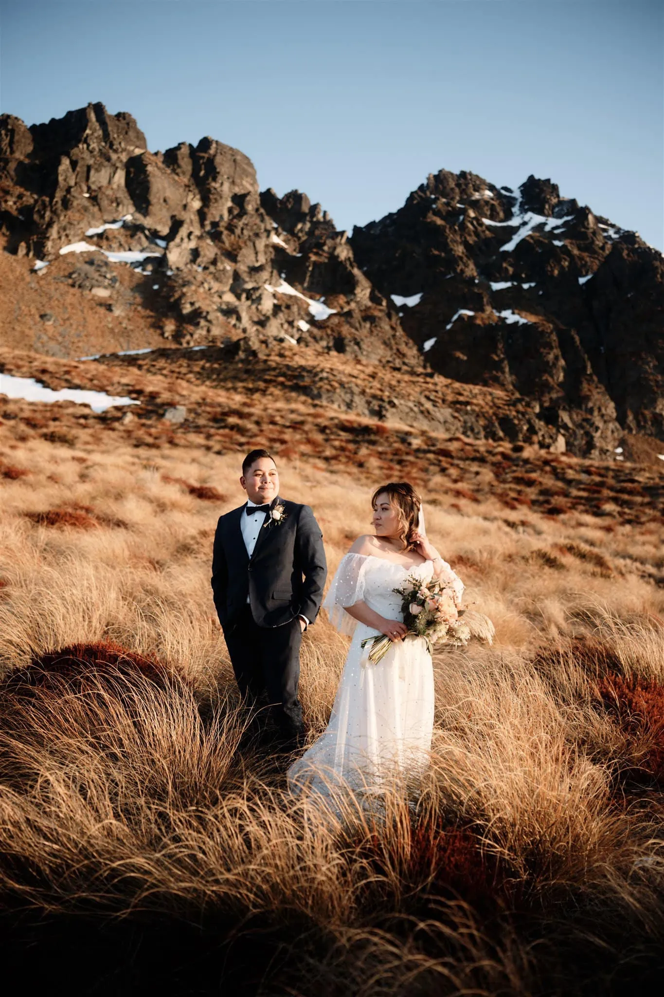 Queenstown New Zealand Heli Wedding Cecil Peak Elopement Wedding Photographer Lake Wakatipu jpg.