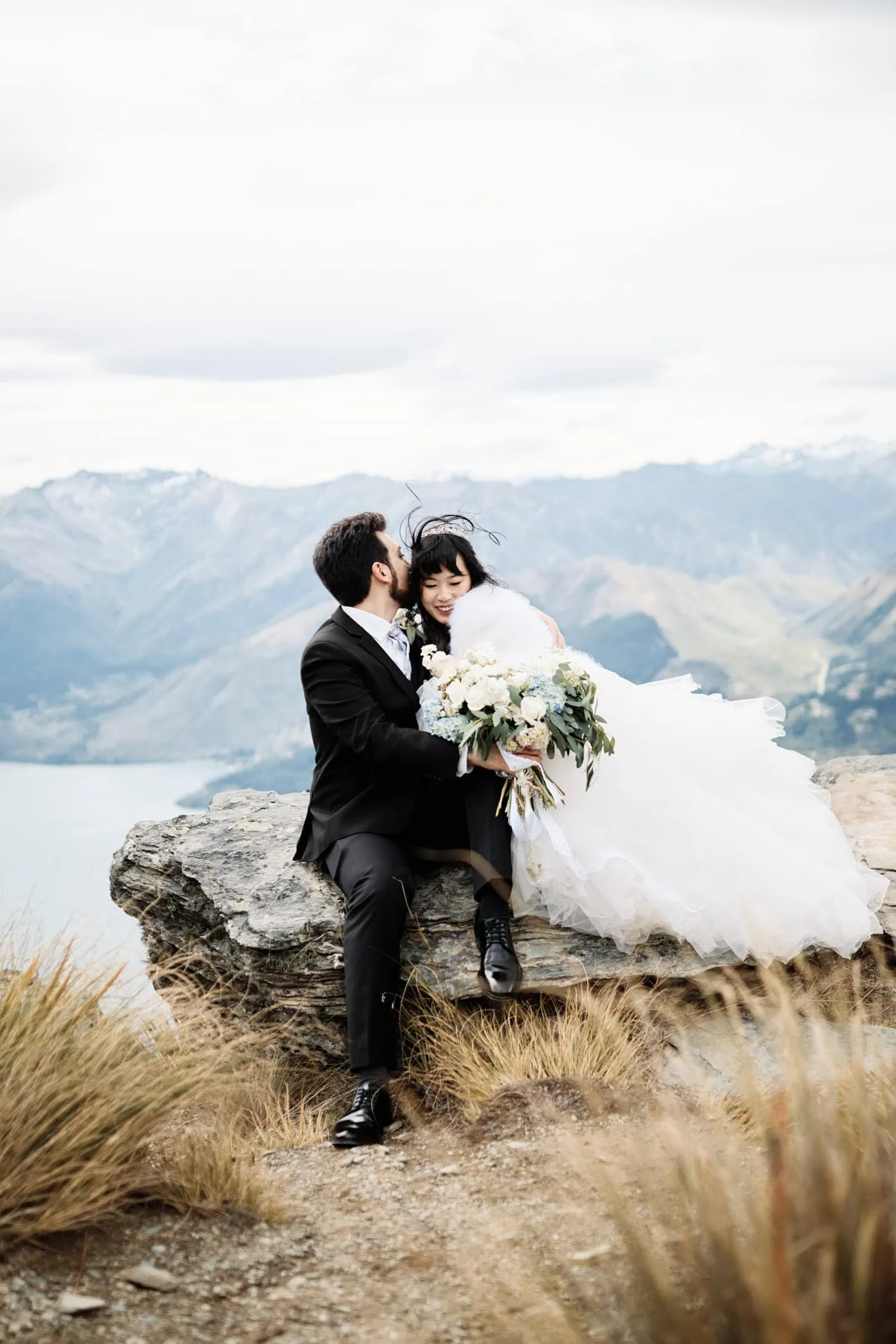 Carlos and Wanzhu - Intimate mountaintop wedding in New Zealand.