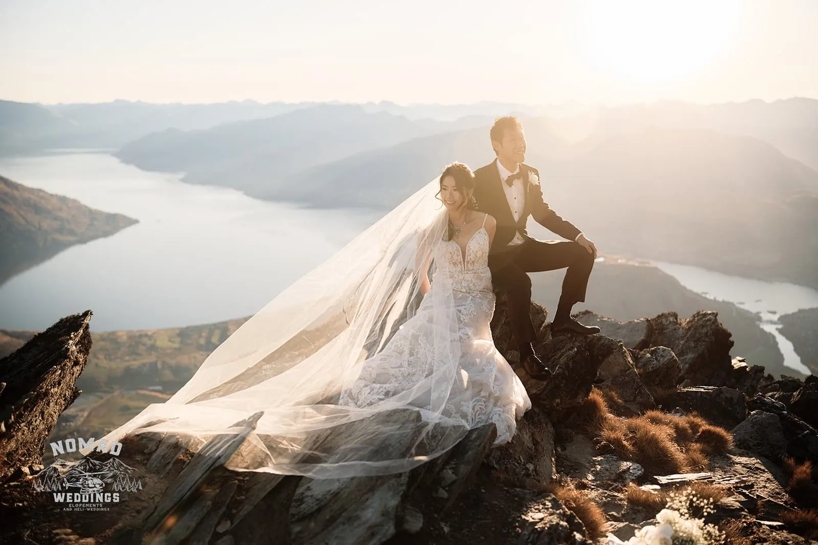 Connie and Andrew have a remarkable pre-wedding shoot on top of The Remarkables overlooking Lake Wanaka.