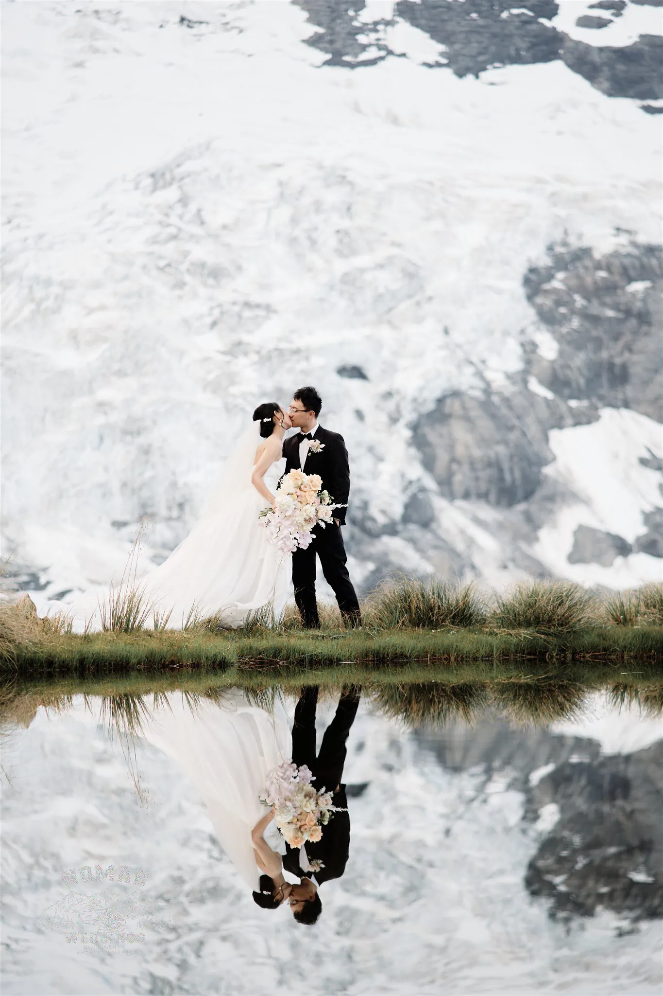 Queenstown New Zealand Lake Erskine Heli Elopement Wedding Elopement Wedding Photographer Coromandel Peak jpg.
