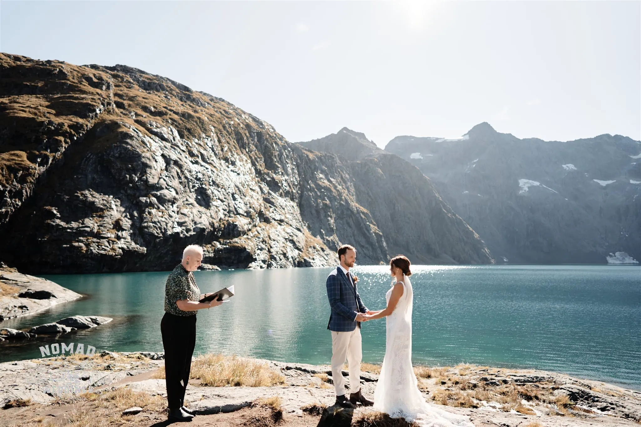 Queenstown New Zealand Lake Erskine Mitre Peak Elopement Heli Wedding Photographer Tutoko Glacier