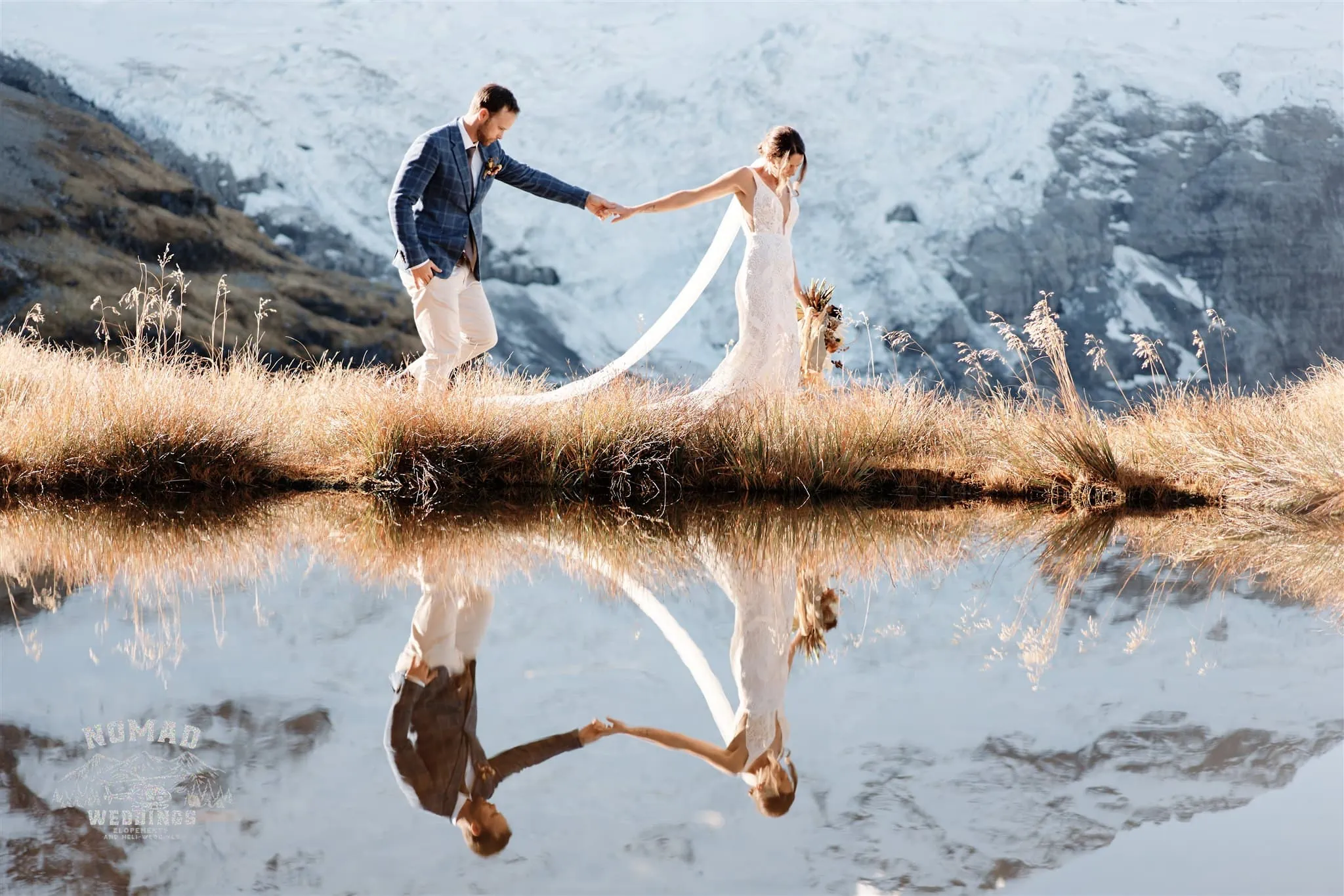 Queenstown New Zealand Mitre Peak Elopement Wedding Photographer Tutoko Glacier jpg.