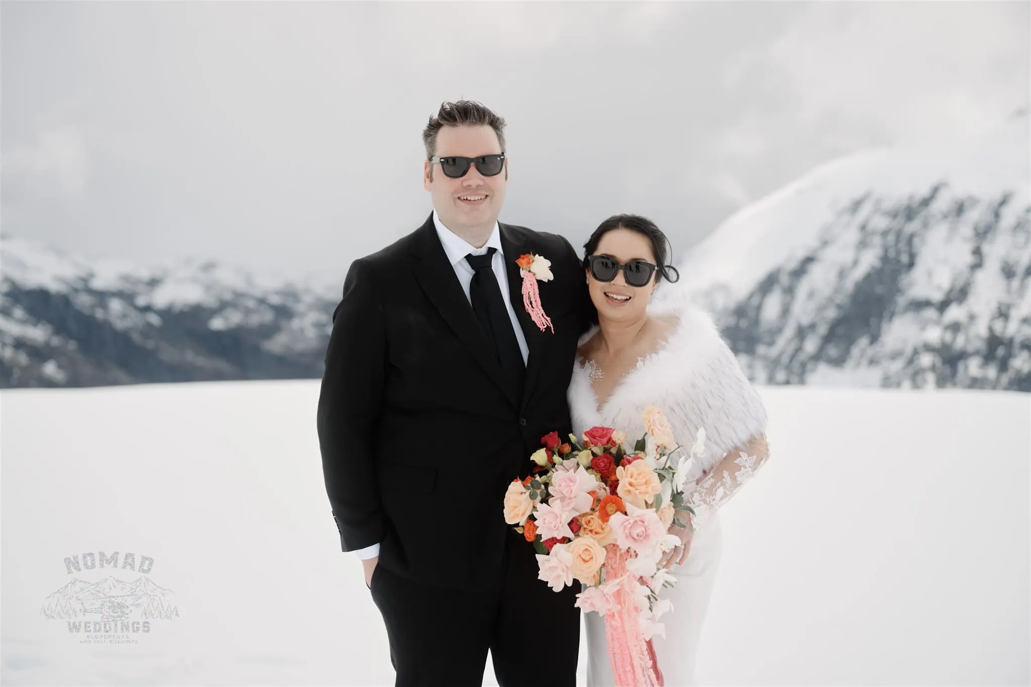Queenstown New Zealand Mt. Roy Coromandel Peak Heli  Elopement Wedding Photographer Tyndall Glacier jpg.