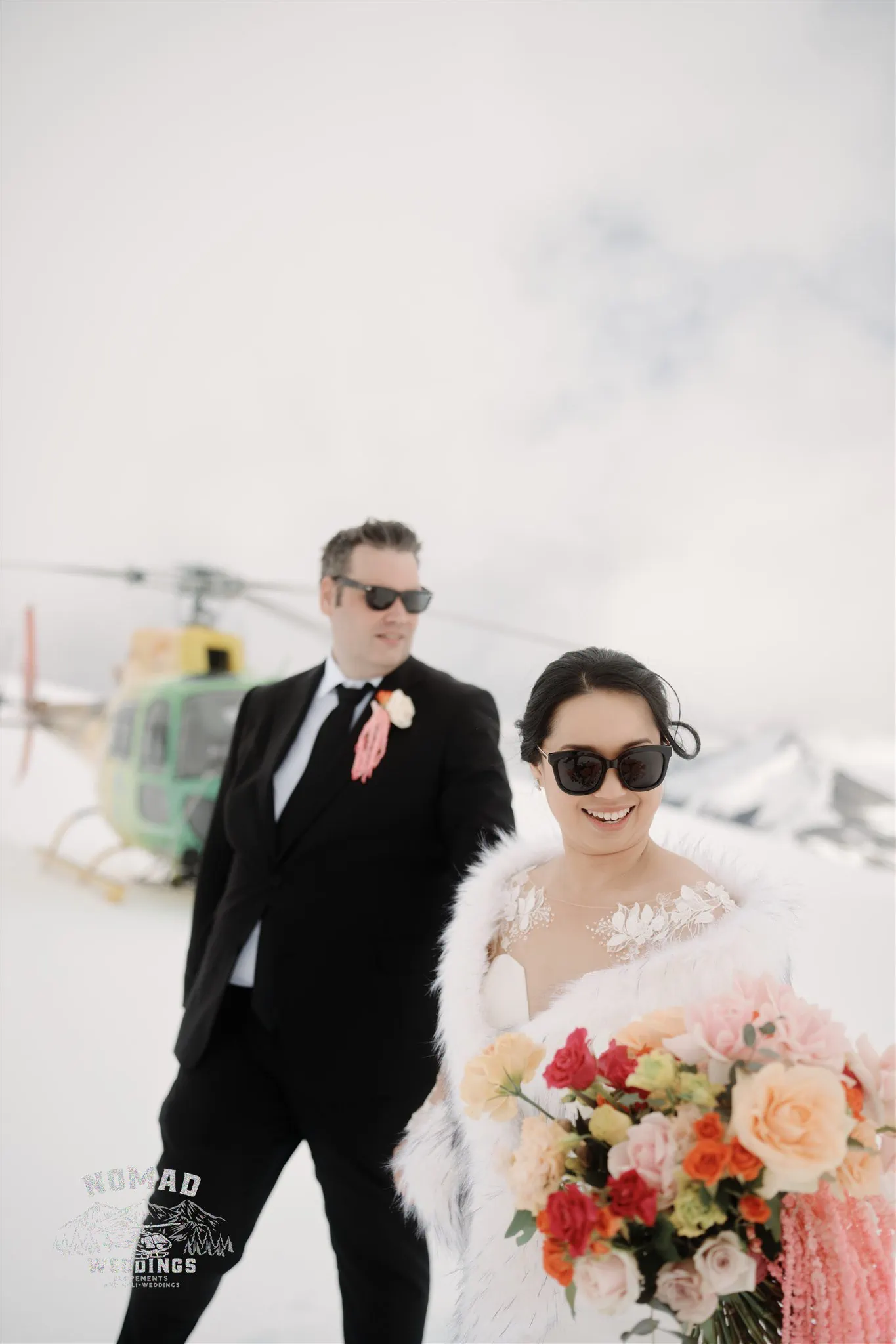 Queenstown New Zealand Mt. Roy Coromandel Peak Heli  Elopement Wedding Photographer Tyndall Glacier jpg.