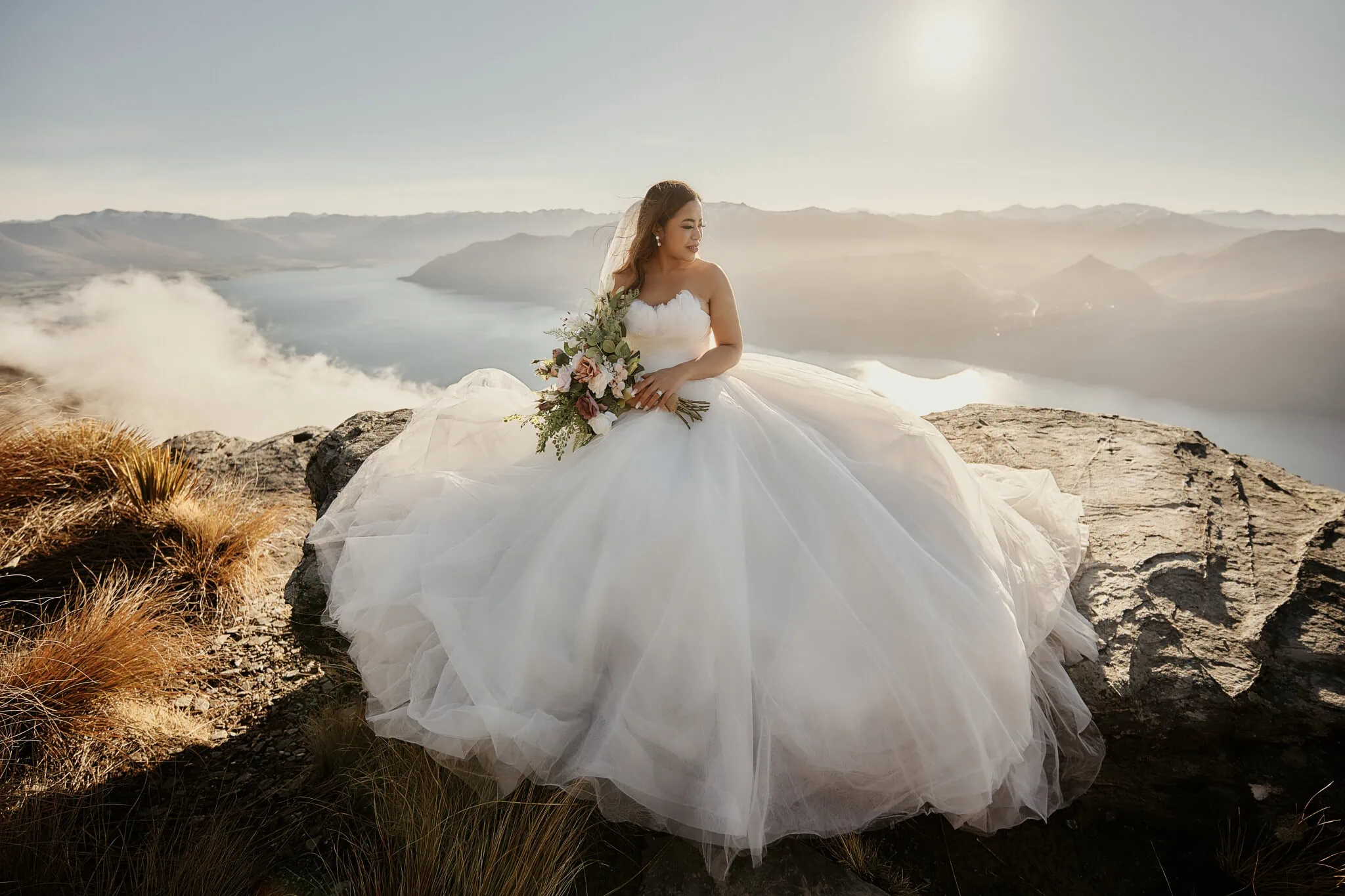 Queenstown New Zealand Elopement Wedding Photographer - Bride | Mountain