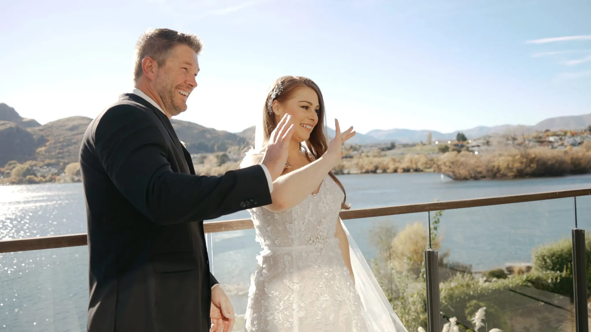 Queenstown New Zealand Elopement Wedding Photographer - Ashleigh and Anthony's lakefront wedding at Roy's Peak.