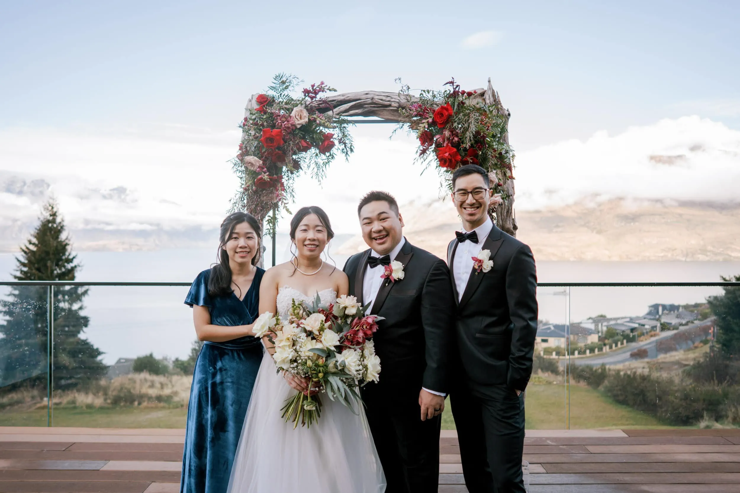 Queenstown New Zealand Elopement Wedding Photographer - Lam and Wendy's Kamana Lakehouse Wedding photos.