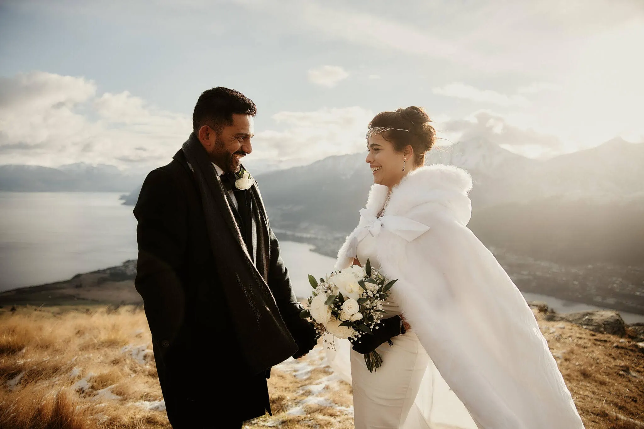 Queenstown New Zealand Elopement Wedding Photographer - Keywords used: Queenstown, Islamic wedding.

Description: Wasim and Yumn, an Islamic couple, exchange vows on top of a mountain in Queenstown with Lake Wanaka as the breathtaking backdrop.