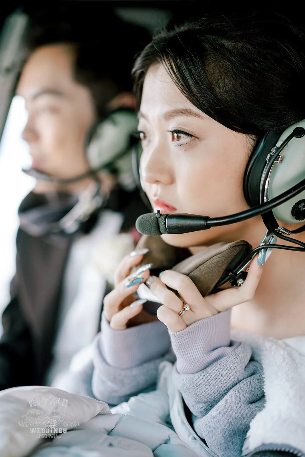 Queenstown New Zealand Elopement Wedding Photographer - Bo and Junyi have a memorable pre-wedding shoot that involves helicopters, headsets, and multiple landings.