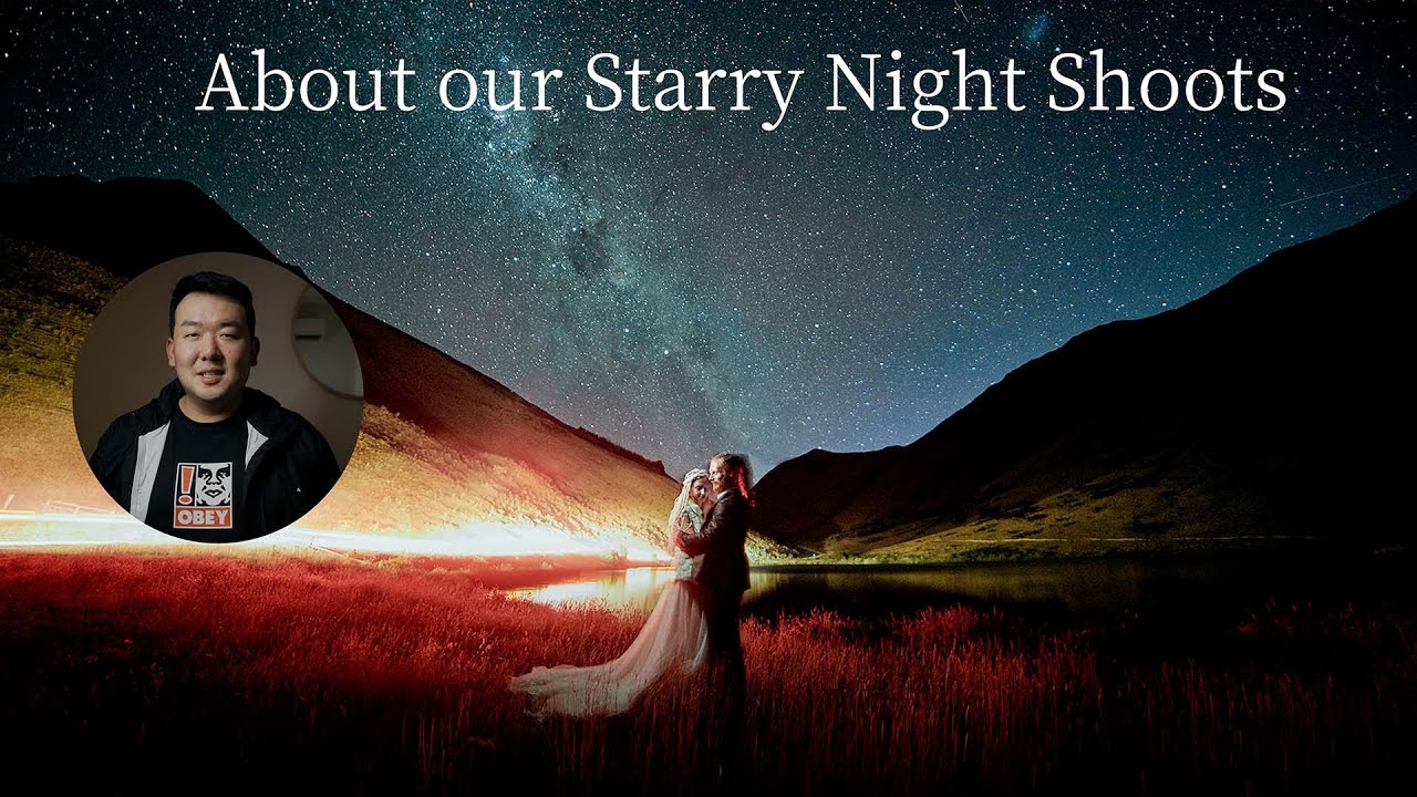 Queenstown New Zealand Elopement Wedding Photographer - About our starry night shoots, we offer breathtaking views of the night sky filled with twinkling stars. Join us for a magical experience as we capture the beauty and serenity of a starry night