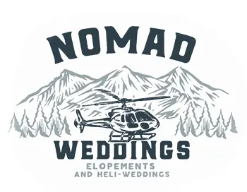 Queenstown Wedding Photographer The logo for nomad weddings elopements and hell weddings.