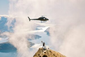 coromandel peak queenstown heli wedding elopement photographer